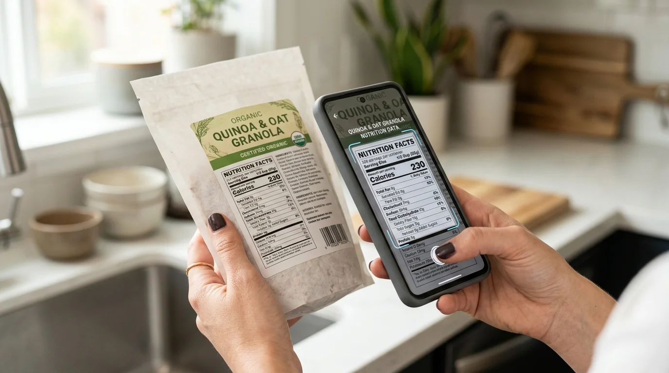 Food label photos: how to review a nutrition log