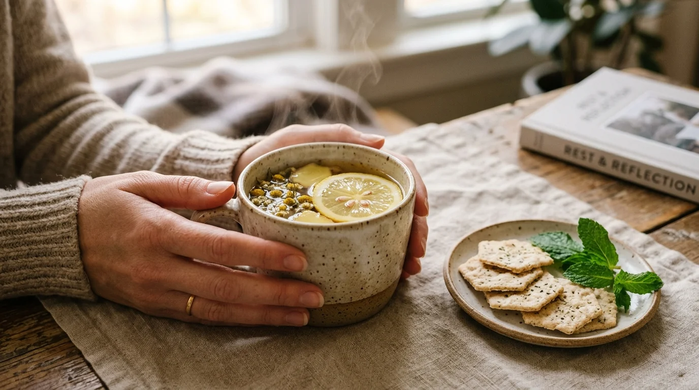 Nausea and early fullness: thinking about the next meal